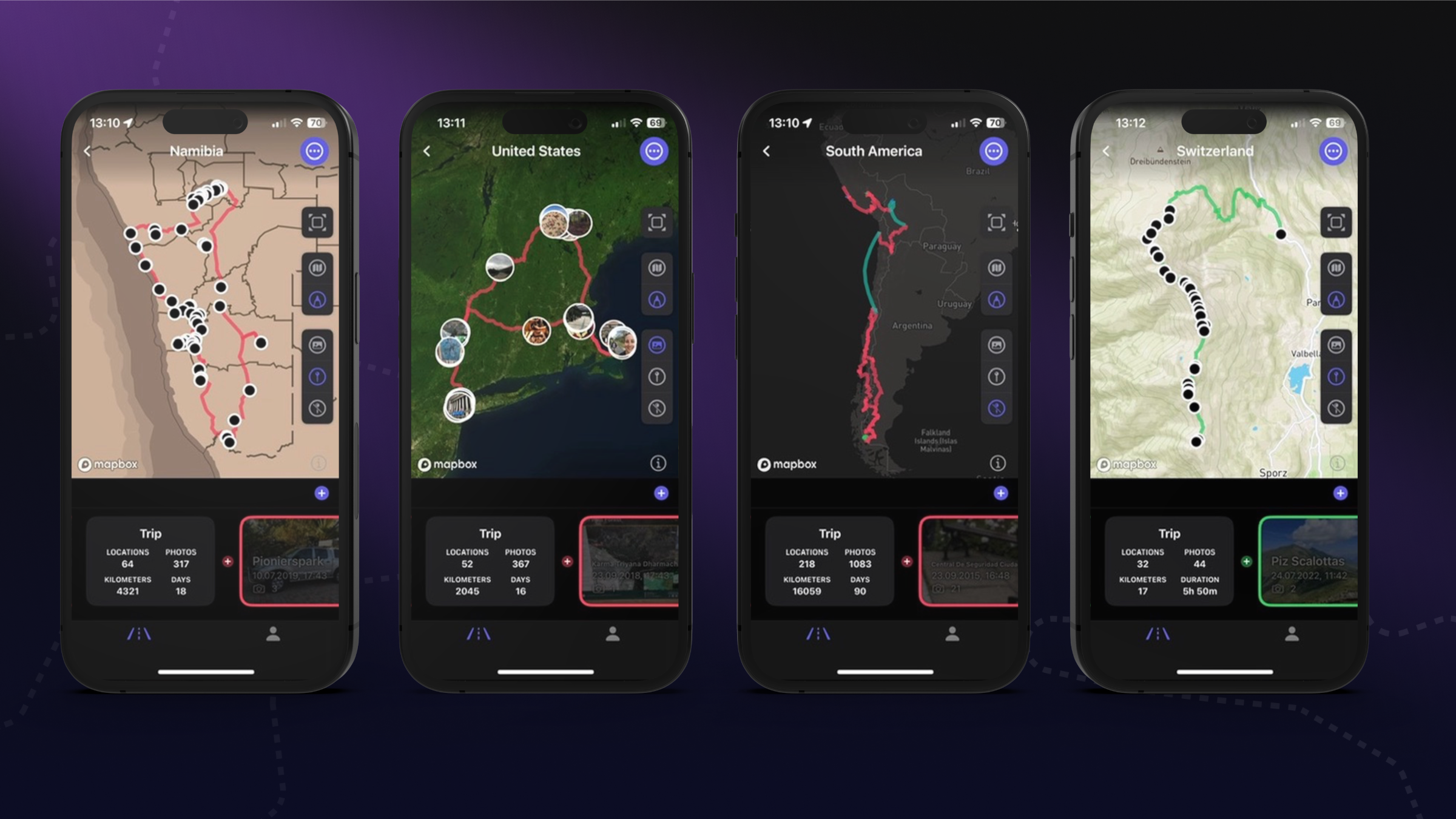 Travel Tracker App - Create Photo Journey Maps | PhotoRoute